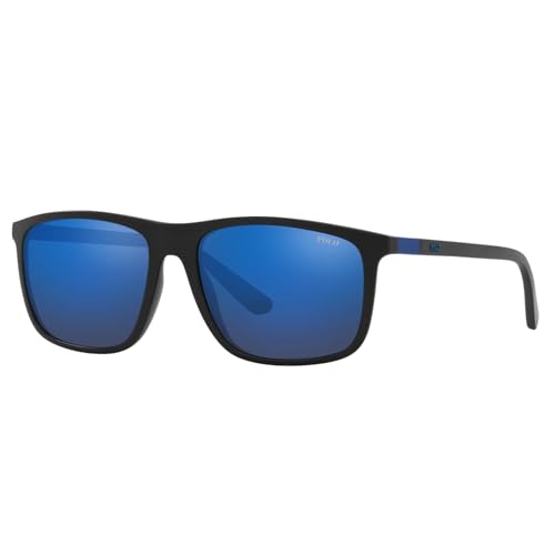 Matte Black/Mirrored Blue