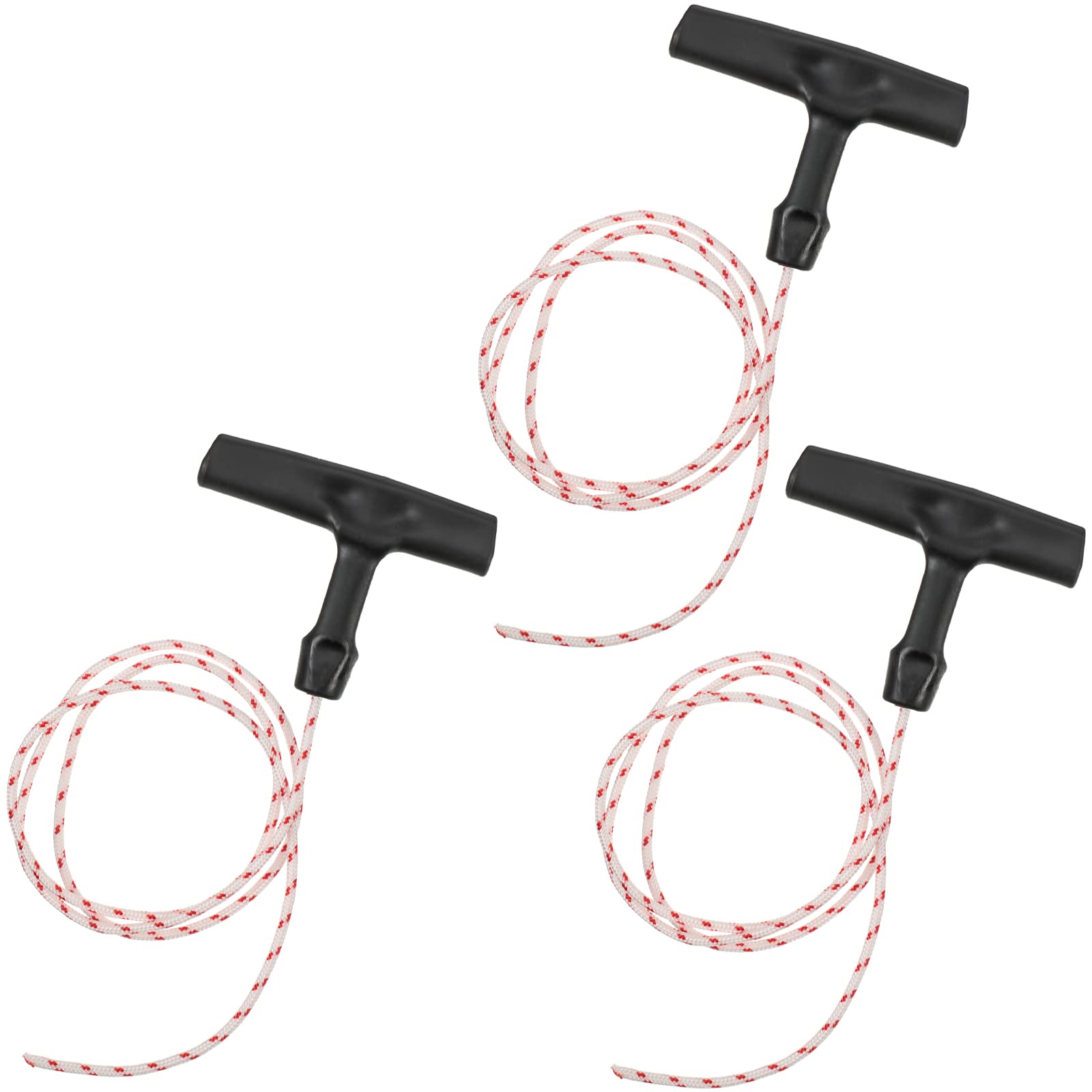 3-Pack Garage Door Emergency Release Pull Cord with Handle - 1 Meter Starter Rope & Grip - Attic Ladder Pull Cord - Heavy Duty Garage Door Opener Accessories for Home Safety & Maintenance