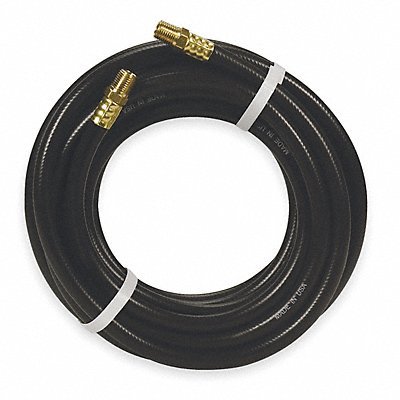 3/8 Inch Black Multipurpose Air Hose - Heavy Duty, Flexible & Durable for Air Compressors, Inflatables, Pneumatic Tools - Ideal for Home Garage, Workshops & DIY Projects