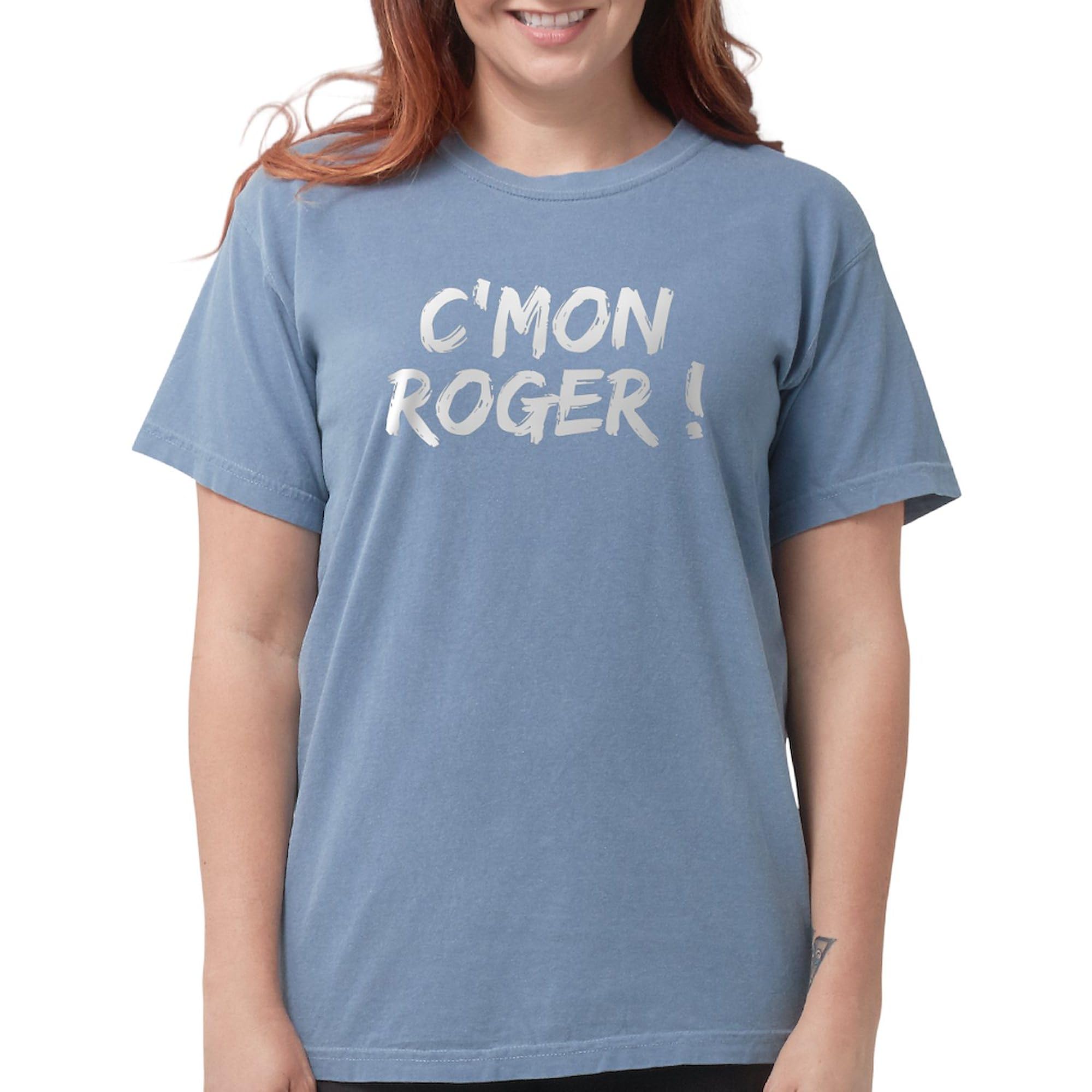 Comfort Colors Women's 'C'mon Roger' Graphic T-Shirt by CafePress | Soft Cotton Casual Tee for Everyday Wear, Outings & Gifts