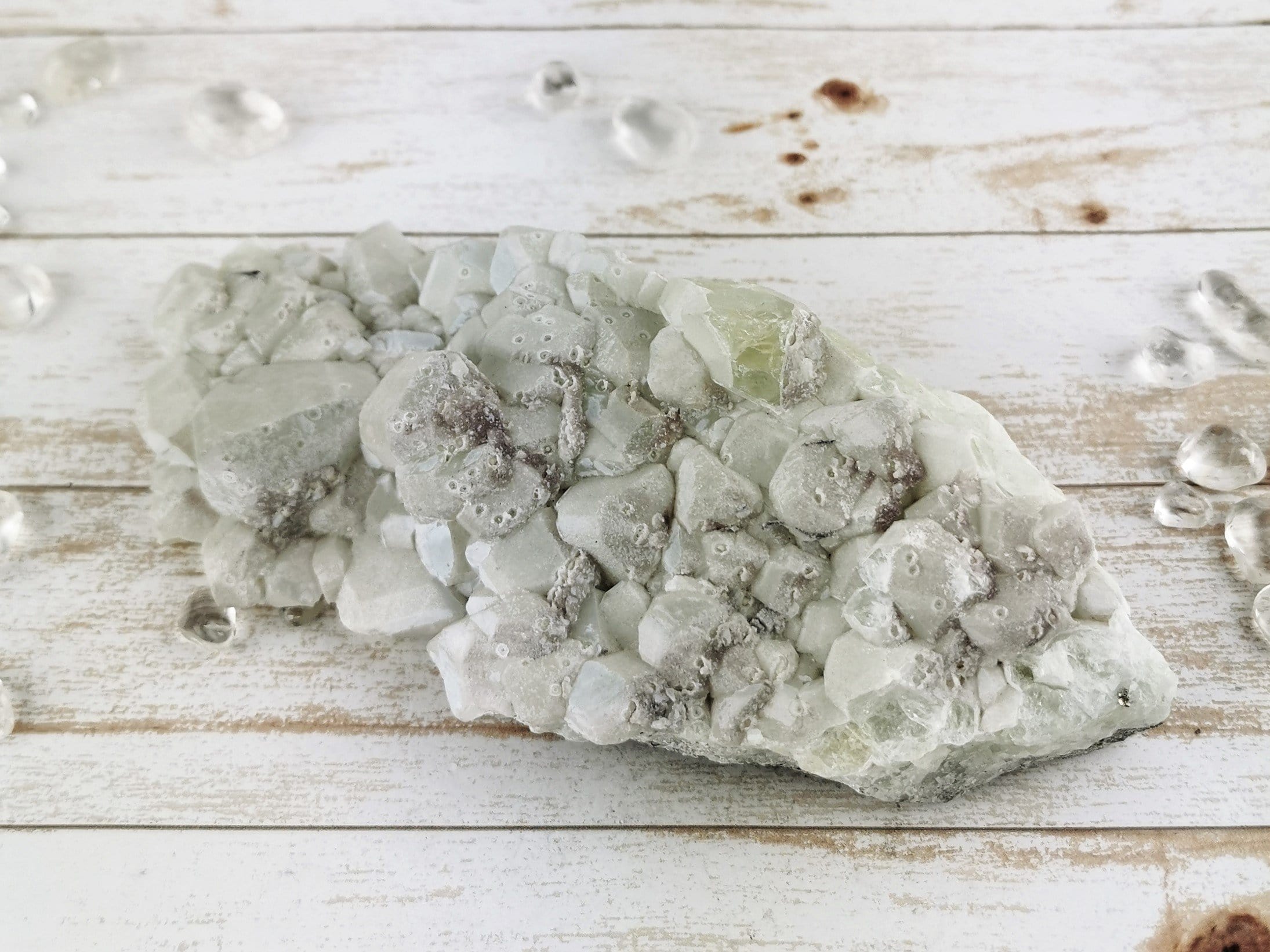 Natural Datolite Crystal Specimen - Rare Mineral Collection for Healing, Meditation & Home Decor | Perfect for Gemstone Enthusiasts & Spiritual Practices