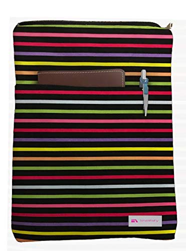 Vibrant Multi-Color Book Sleeve Protector for Hardcover & Paperback Books - Perfect Gift for Book Lovers - Ideal for Reading, Travel, School & Office Use