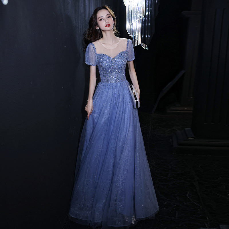 Elegant A-Line Sequins Long Prom Dress - Shiny Formal Evening Gown for Homecoming, Ball & Special Occasions | Style 522