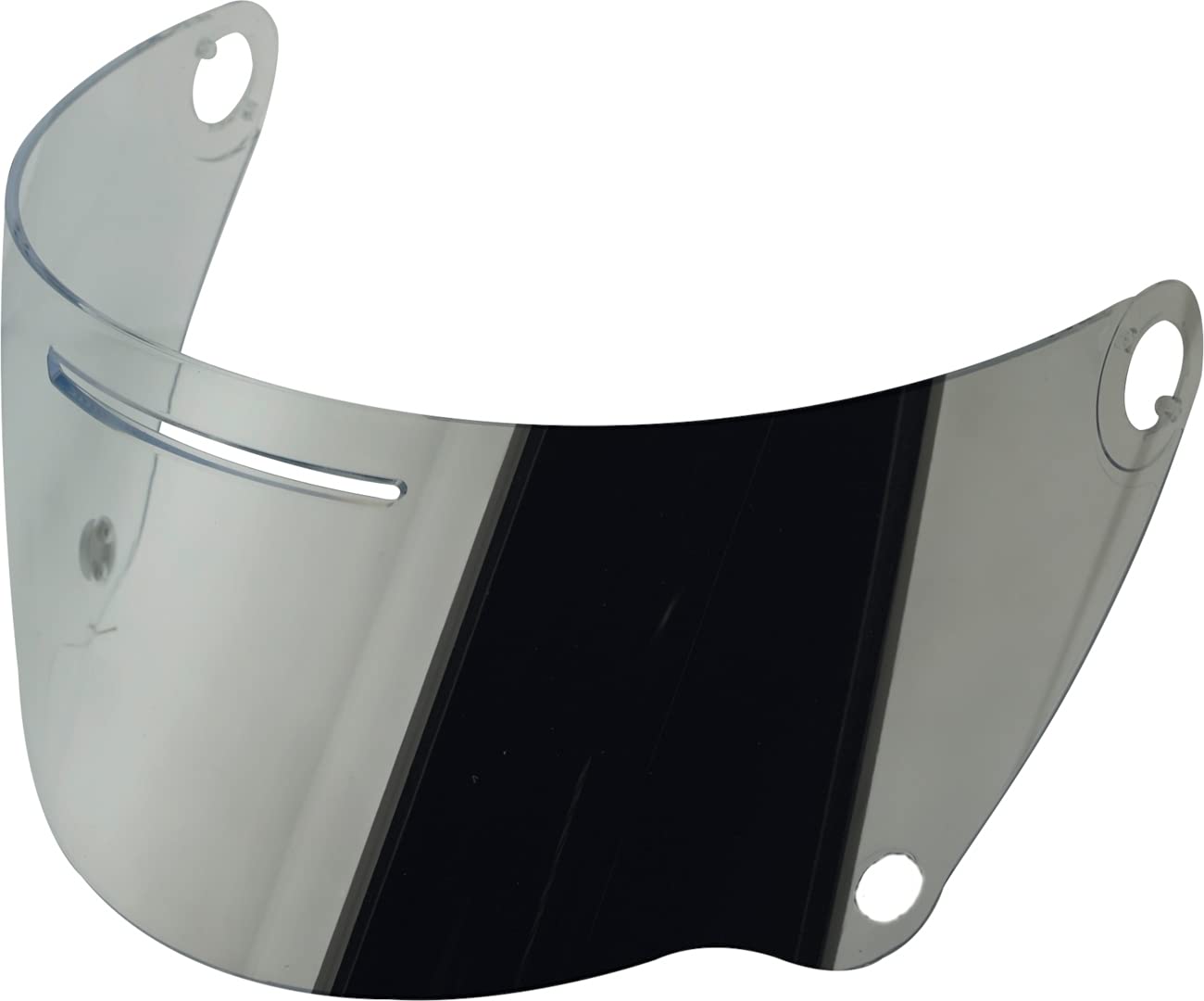 AGV X3000-1 SR Pinlock-Ready Motorcycle Helmet Face Shield - Iridium Silver, One Size Universal Fit for Street Biking & Commuting