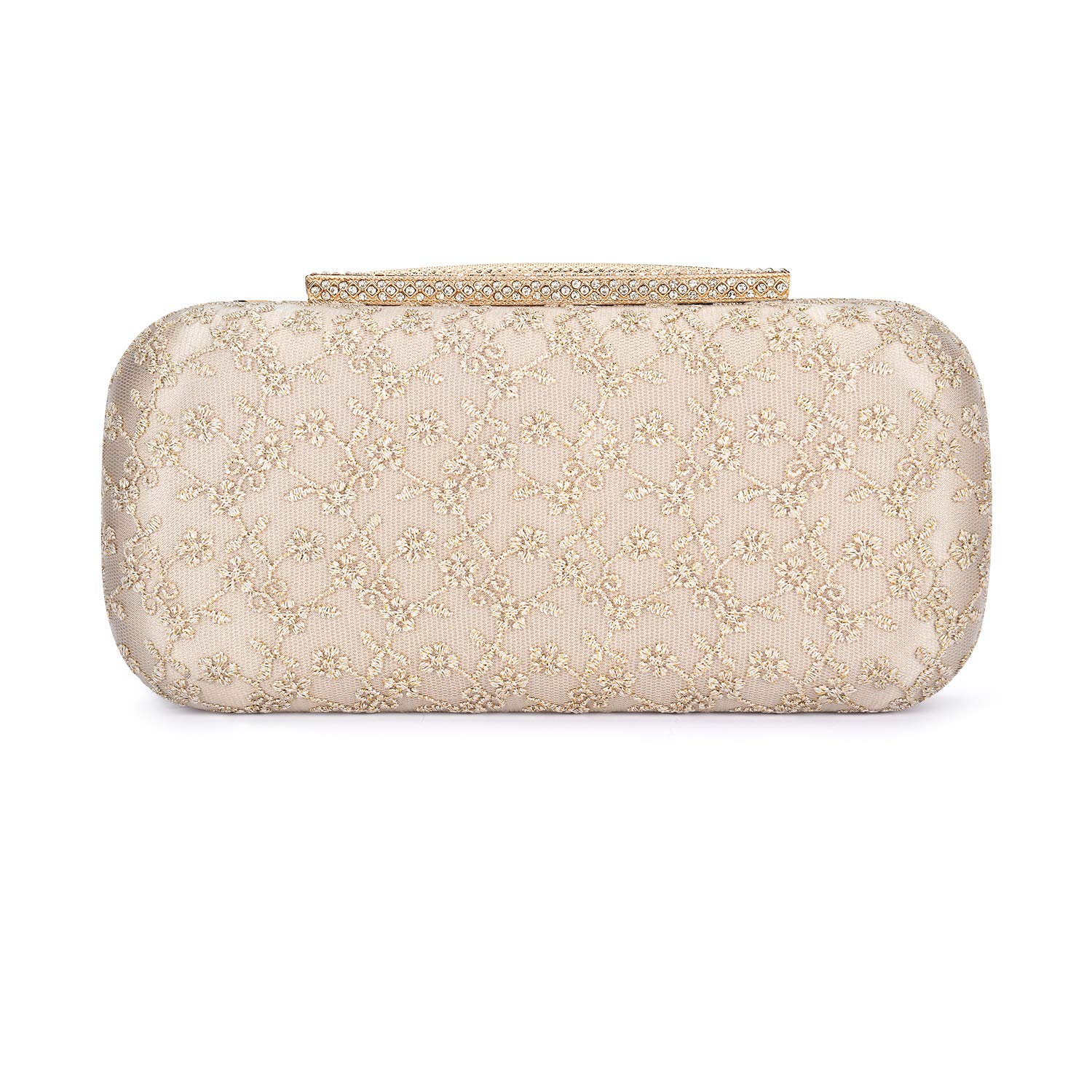Elegant Lace Satin Wedding Clutch Purse for Women - Perfect for Bridal, Evening Parties & Special Occasions