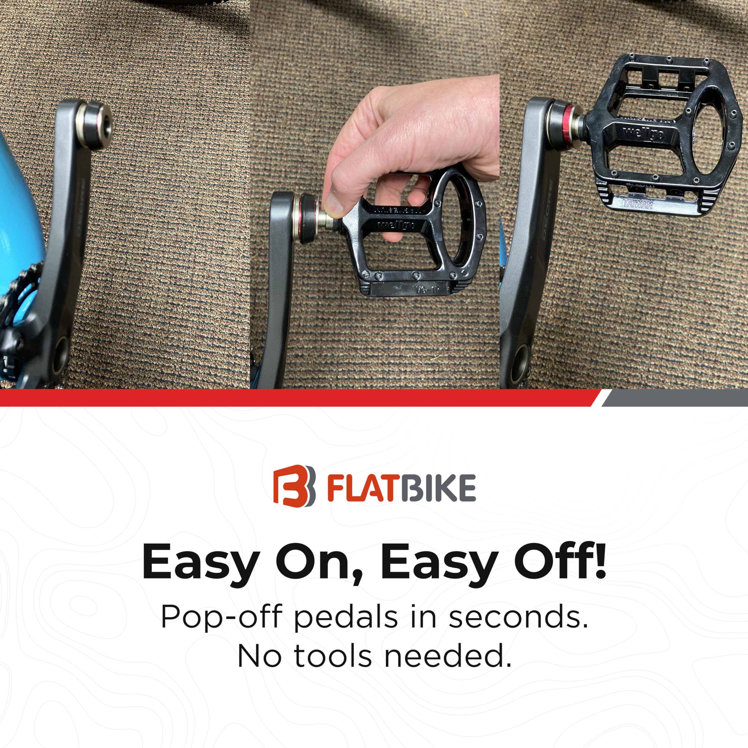 Flat Bike Pedals & 1