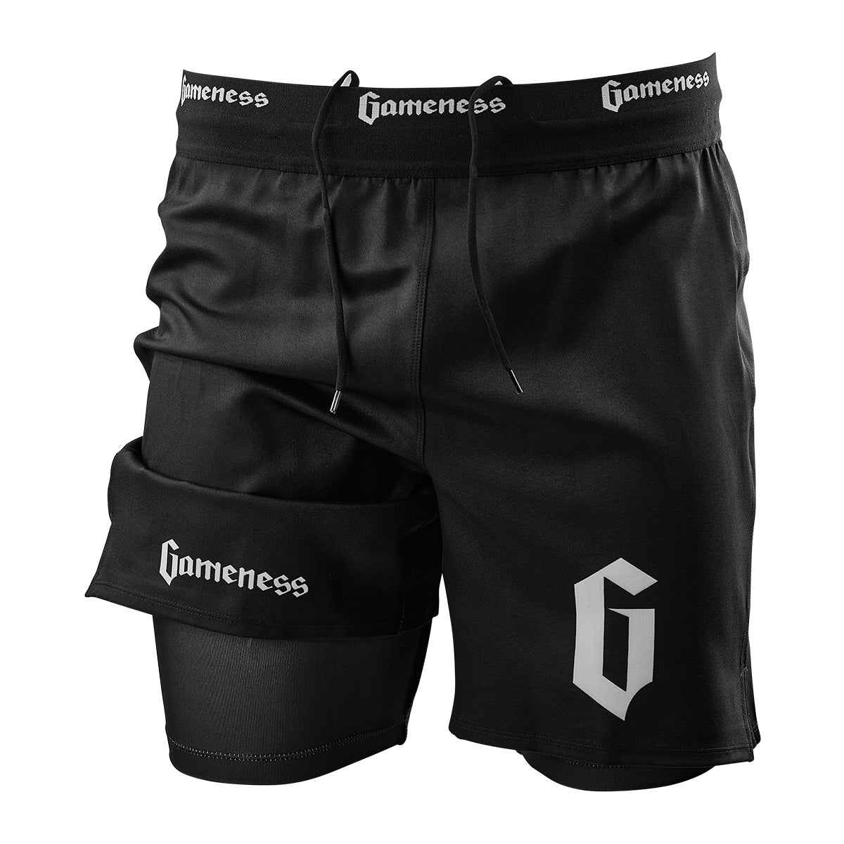 Gameness Men's Lined Pro Grappling Shorts - MMA Training & BJJ Competition Shorts for Grapplers - Perfect for Brazilian Jiu-Jitsu, Wrestling & Combat Sports