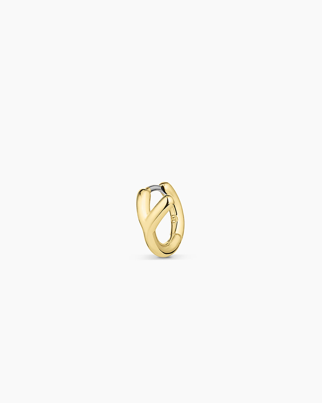 Alphabet Single Huggie Earrings - Gold Plated Initial Letter Studs for Women - Perfect for Everyday Wear, Gifts & Special Occasions