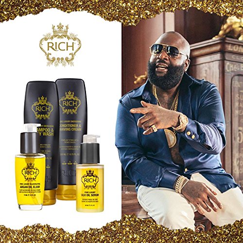 RICH Hair Care Pure Luxury Energizing Shampoo & Body Wash - 8.45 oz | Sulfate-Free & Hydrating Formula for Men & Women | Perfect for Daily Shower & Travel