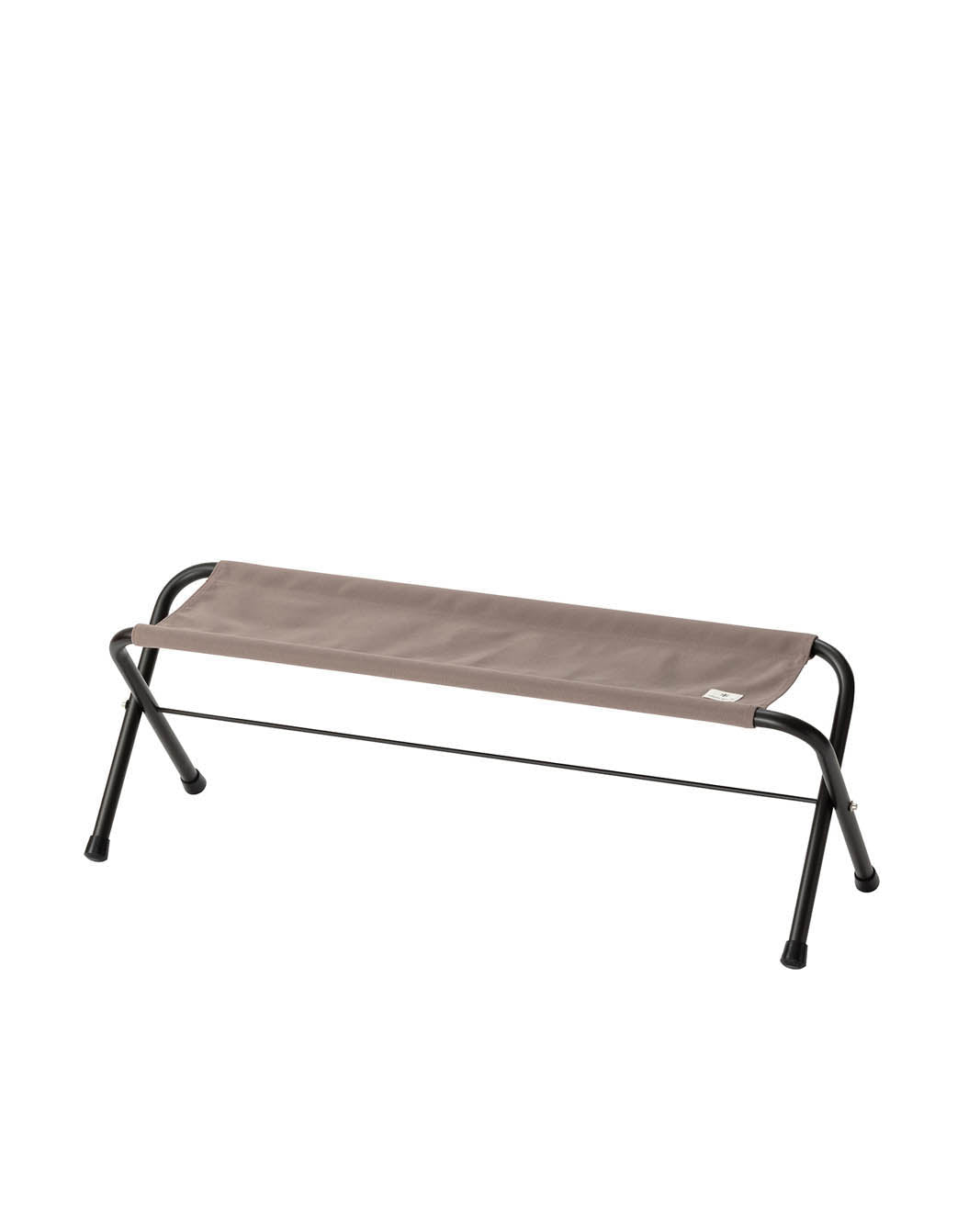 Gray Folding Bench - Lightweight & Portable Outdoor/Indoor Seat for Patio, Garden, Camping & Picnics - Sturdy Metal Frame with Weather-Resistant Coating