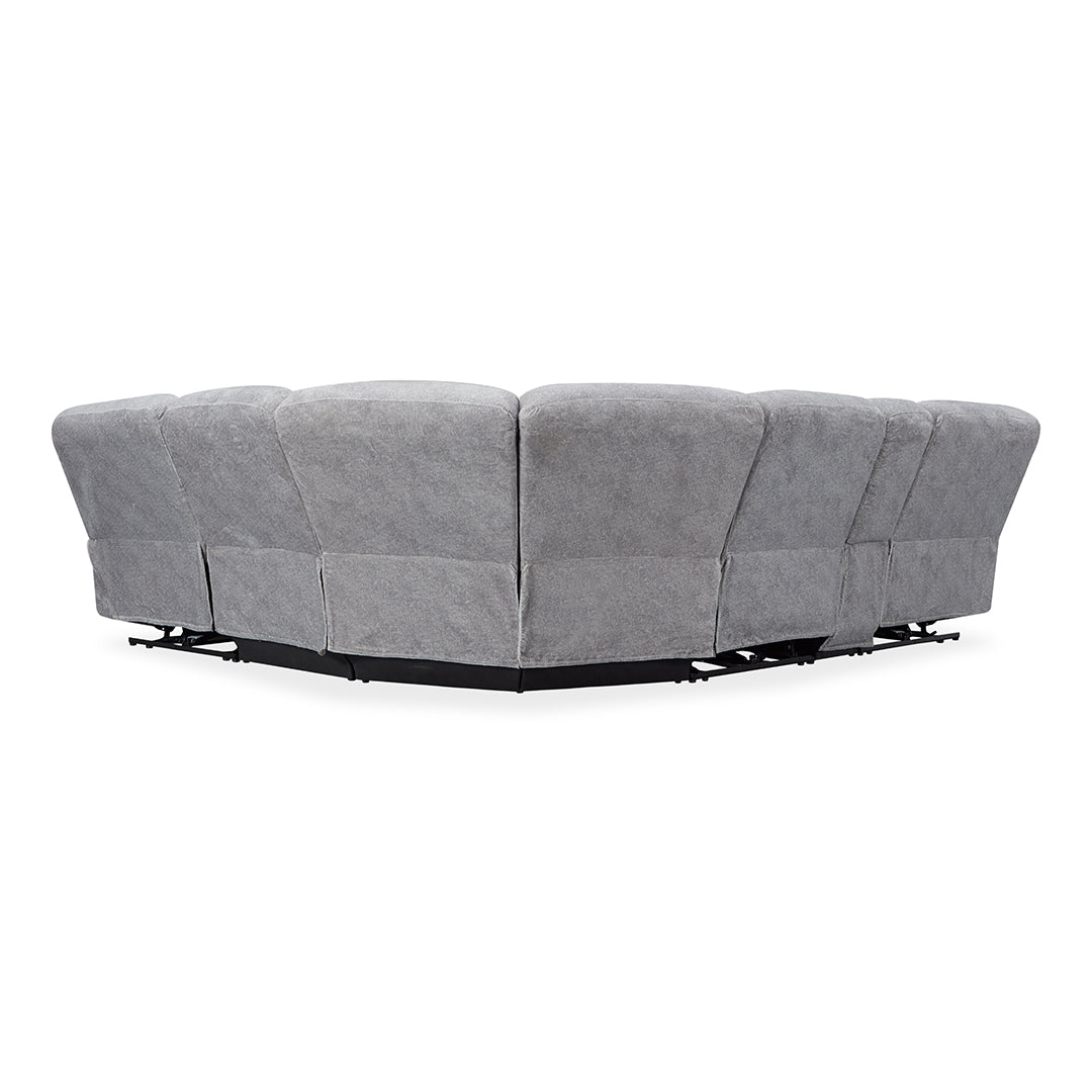 Premium Preston Power Reclining Sectional Sofa - Modern L-Shaped Recliner with USB Charging & Cup Holders | Perfect for Living Room, Home Theater & Family Gatherings