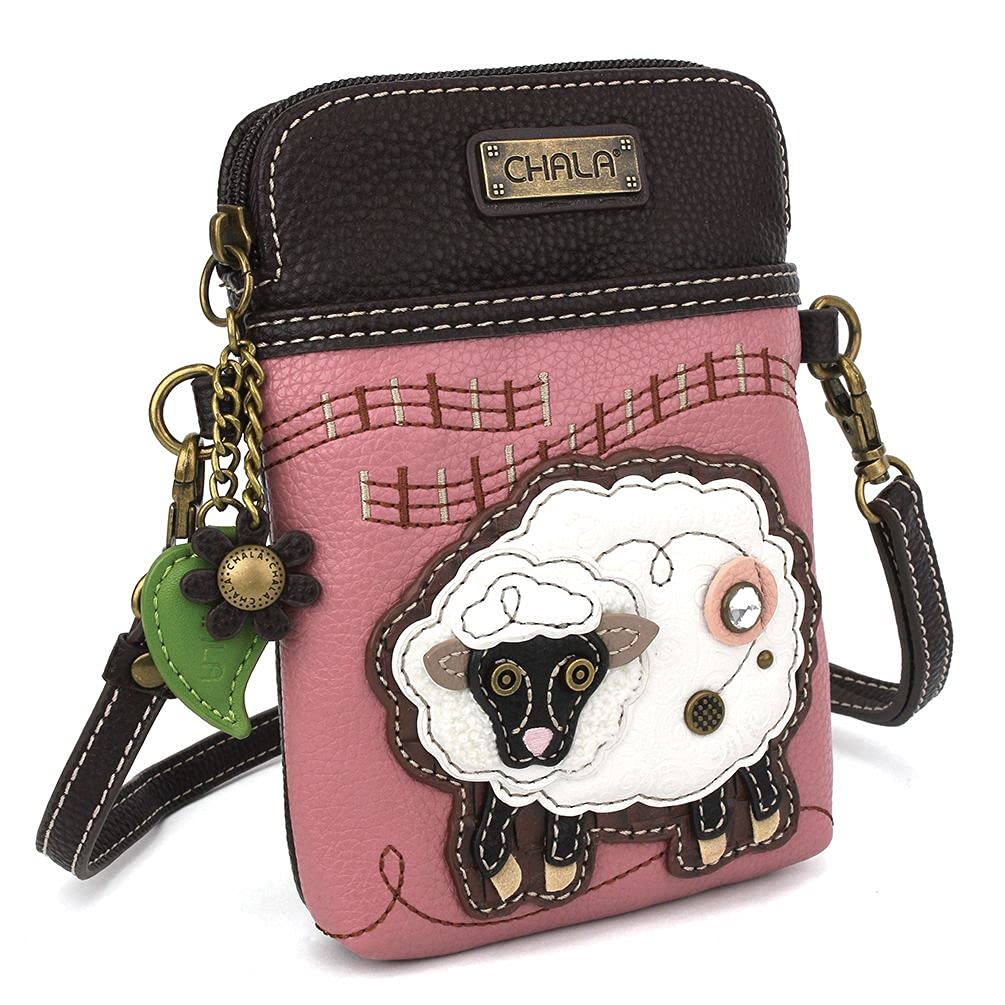 Chala Women's Sheep Leather Crossbody Phone Purse - Convertible Strap Handbag for Everyday Use, Travel & Shopping