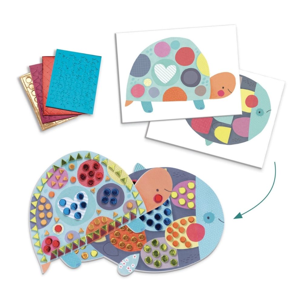 Djeco Multi Activity Kit - Animal Houses Craft Set for Kids | Creative DIY Arts & Crafts Gift for Children | Perfect for Birthday Parties, Classroom Activities & Family Bonding Time