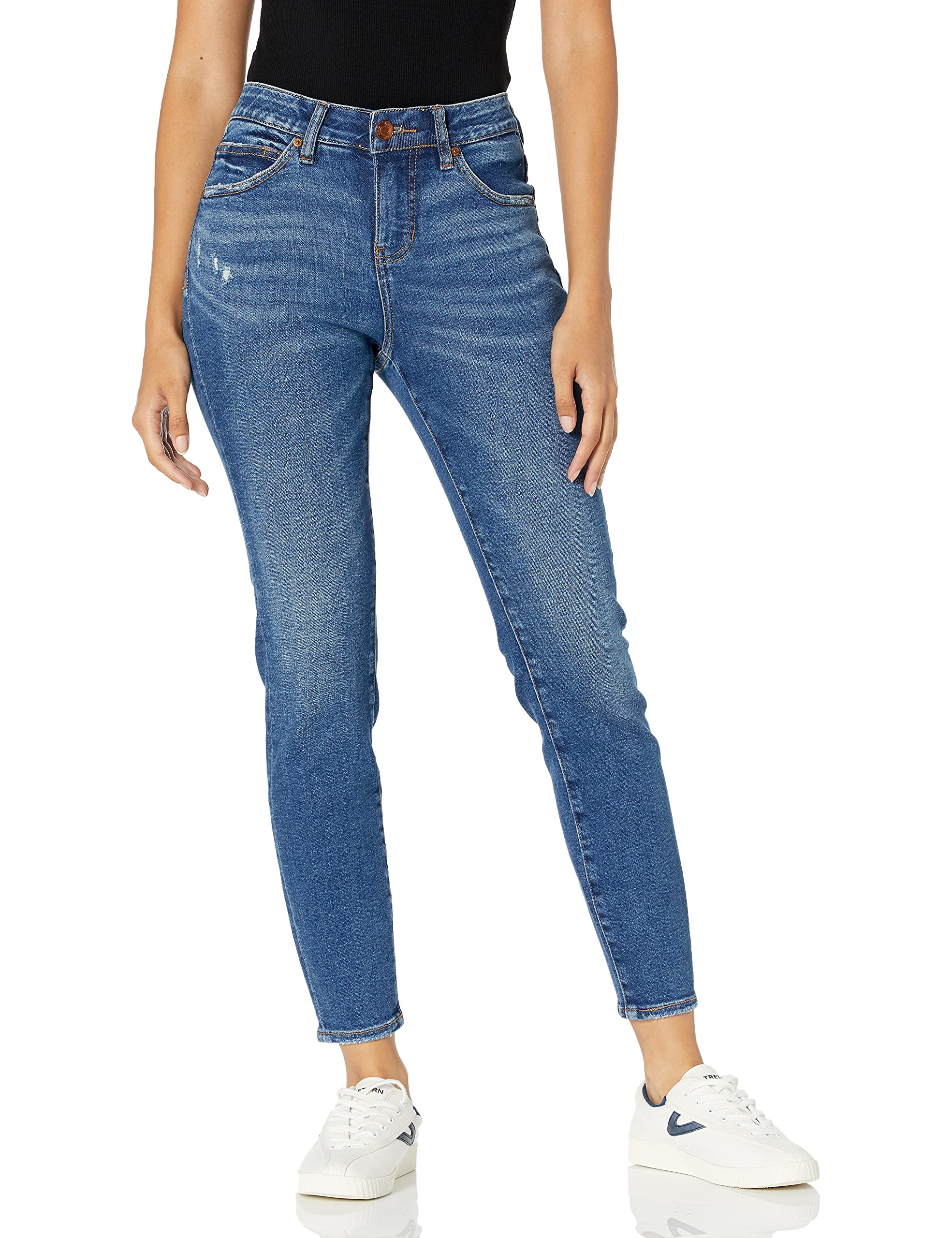 Jag Jeans Women's Petite Cecilia Mid Rise Skinny Jeans - Slim Fit Stretch Denim Pants for Petite Women | Perfect for Work, Casual Outfits & Date Nights