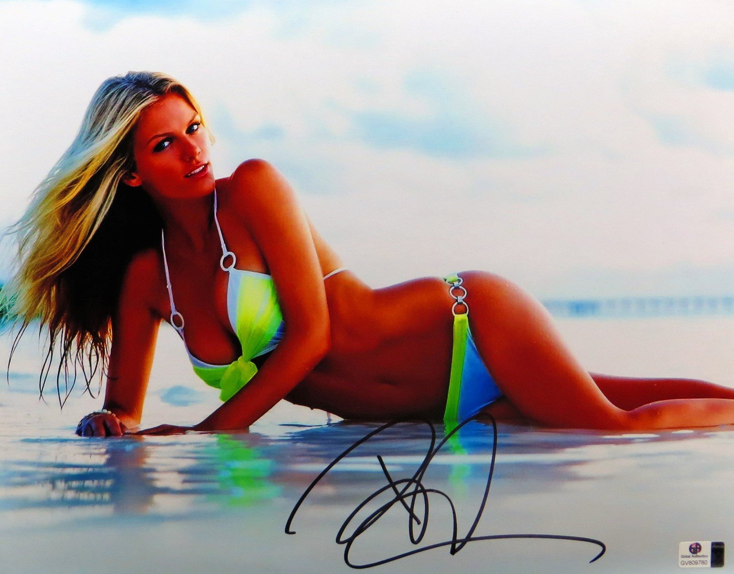 Brooklyn Decker Signed Autographed 11x14 Photo - Gorgeous Sexy Bikini Pose GV809780 - Perfect for Collectors, Fans & Home Decor