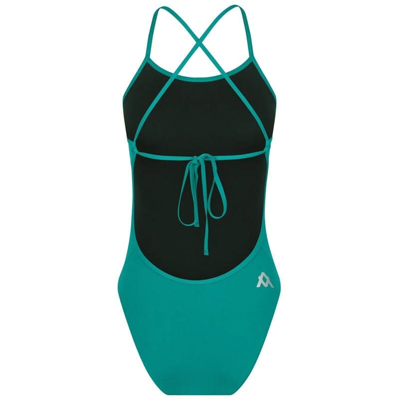 AMANZI Women's One Piece Swimsuits Tie Back Bathing Suit - Sexy High Waisted Capri Swimwear for Beach, Pool & Vacation