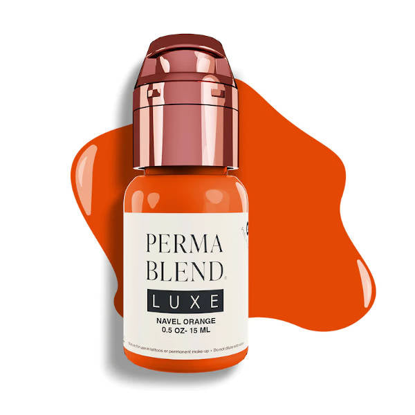 Perma Blend Luxe Navel Orange Pigment - Professional Cosmetic Tattoo Ink for Eyebrows, Lips & Areola | Perfect for Permanent Makeup Artists & Tattoo Studios