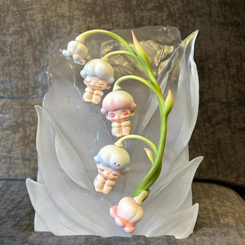 DIMOO Lilies Of The Valley Limited Edition Collectible Figure - Cute Anime Style Home Decor & Gift for Collectors - Perfect for Display Shelves, Office Desks, and Birthday Presents