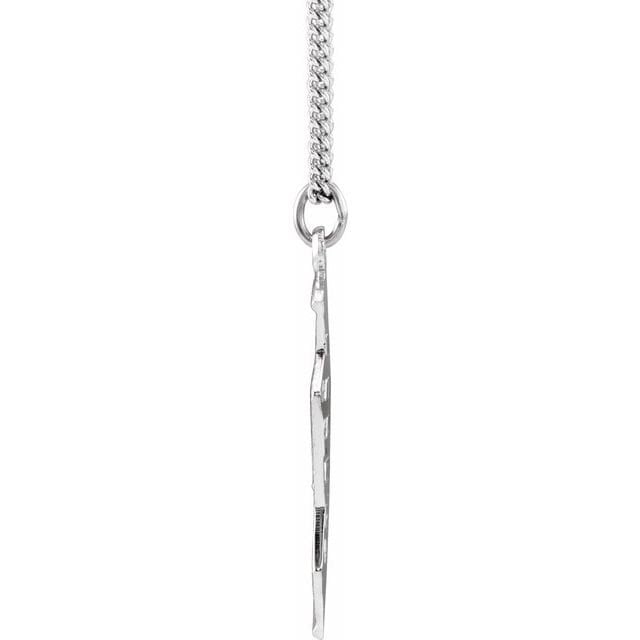 Rhodium Plated Sterling Silver Miz Pah Necklace - Elegant Jewelry for Women, Perfect for Parties, Weddings & Special Occasions