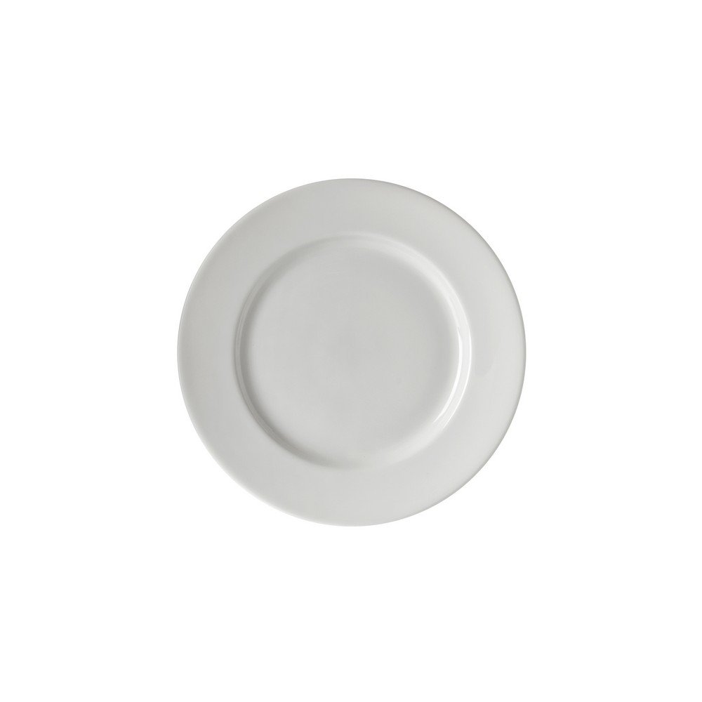 10 Strawberry Street Z-Ware Porcelain 6-Inch Bread and Butter Plates, Set of 6, White - Perfect for Breakfast, Brunch, and Elegant Dinner Settings