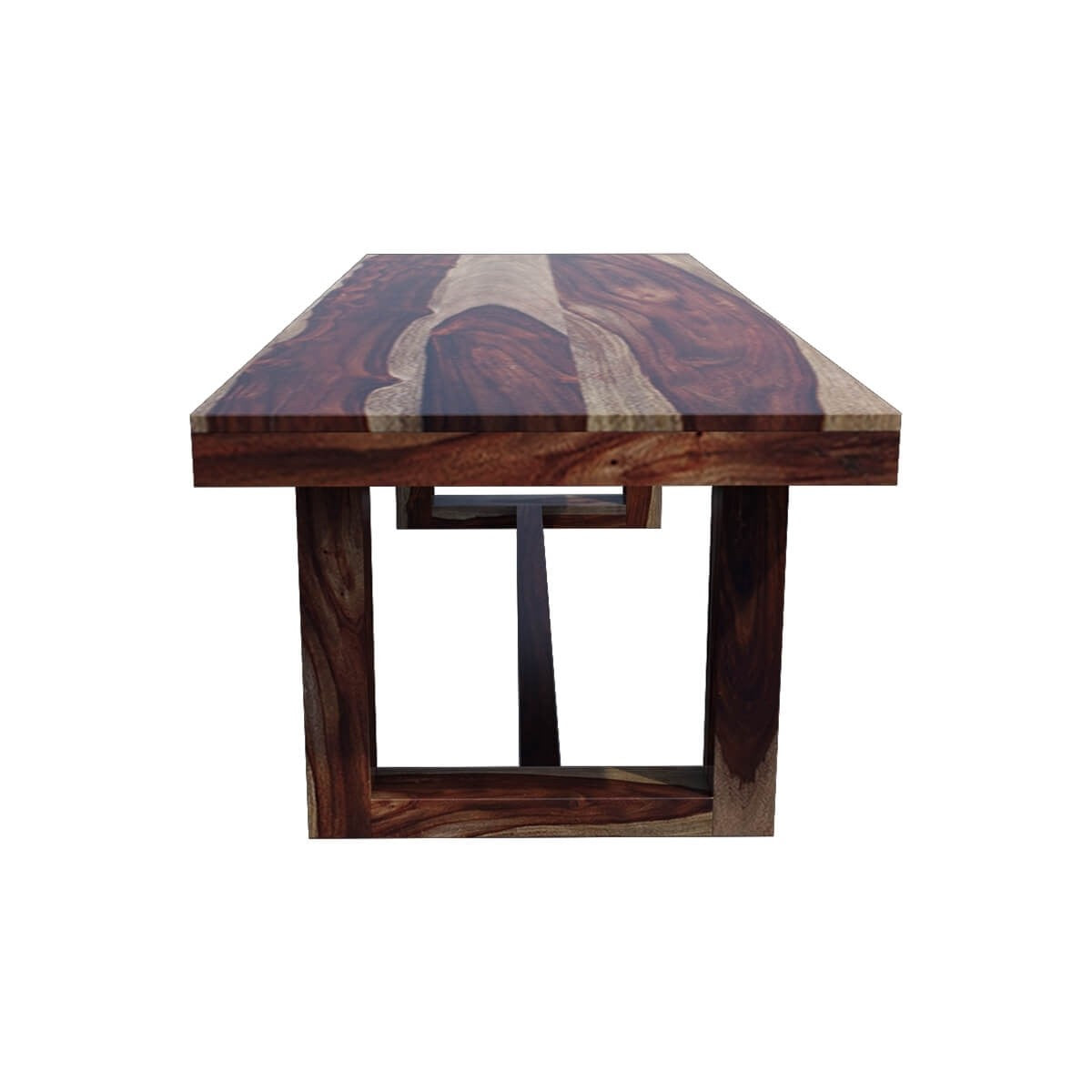 Galveston Rustic Solid Wood 6-Piece Dining Table Set with Bench - Perfect for Farmhouse Kitchen, Dining Room & Outdoor Entertaining