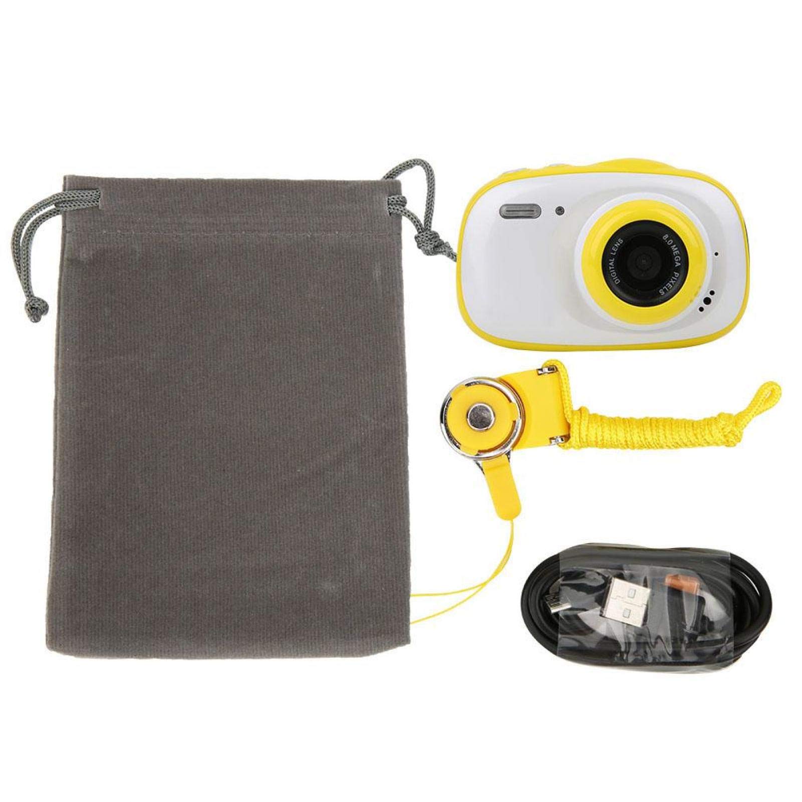 BTER 2.4 Inch HD Mini Digital Camera for Kids - Portable Children's Camera with Video Recording, Time Delay & Continuous Shooting (Yellow) | Perfect for Birthday Gifts, Travel Adventures & Creative Photography