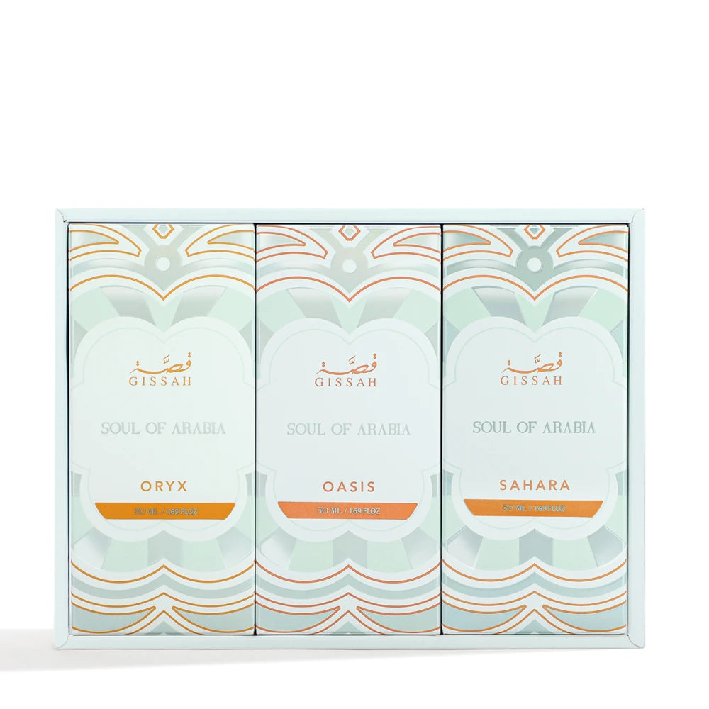 Soul of Arabia Perfume Set - 3 x 50ml EDP Fragrance Gift for Women | Luxury Arabian Scent for Daily Wear, Special Occasions & Romantic Evenings