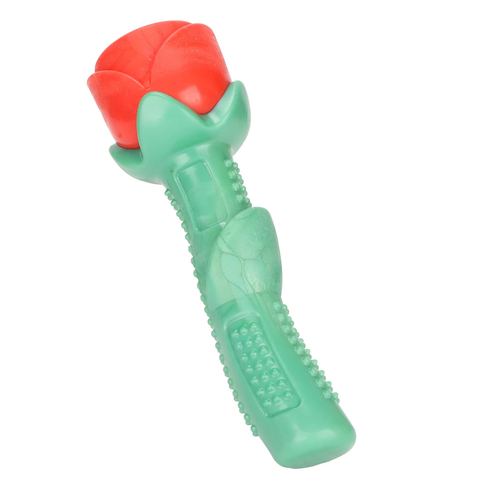 GLOGLOW Rose-Shaped Dog Teething Toy - Durable Bouncing TPE Chew Toy for Puppy Training & Interactive Play - Perfect for Teething Relief, Dental Health, and Playtime Bonding