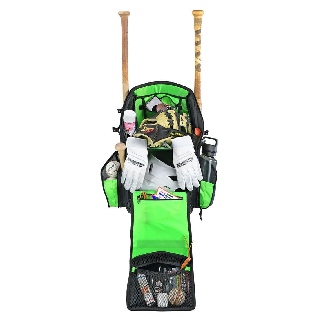 All Star MVP Pro Baseball Bat Backpack for Players - Durable Sports Equipment Bag for Training & Games | Perfect for Baseball, Softball & Travel Gear Storage