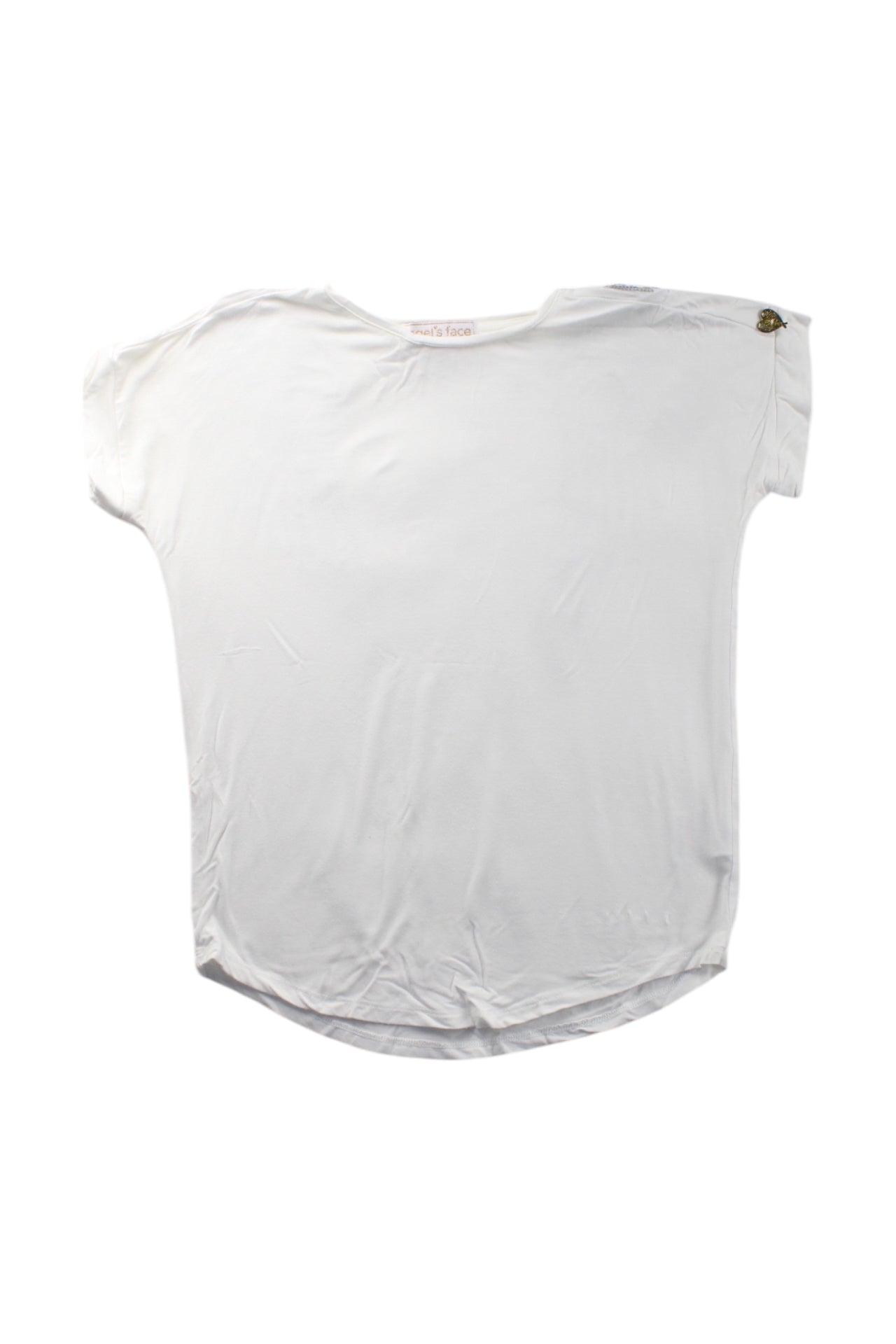 Angel's Face Button Detail Top for Girls Age 8-9 Years | Cute Blouse for School, Parties & Special Occasions