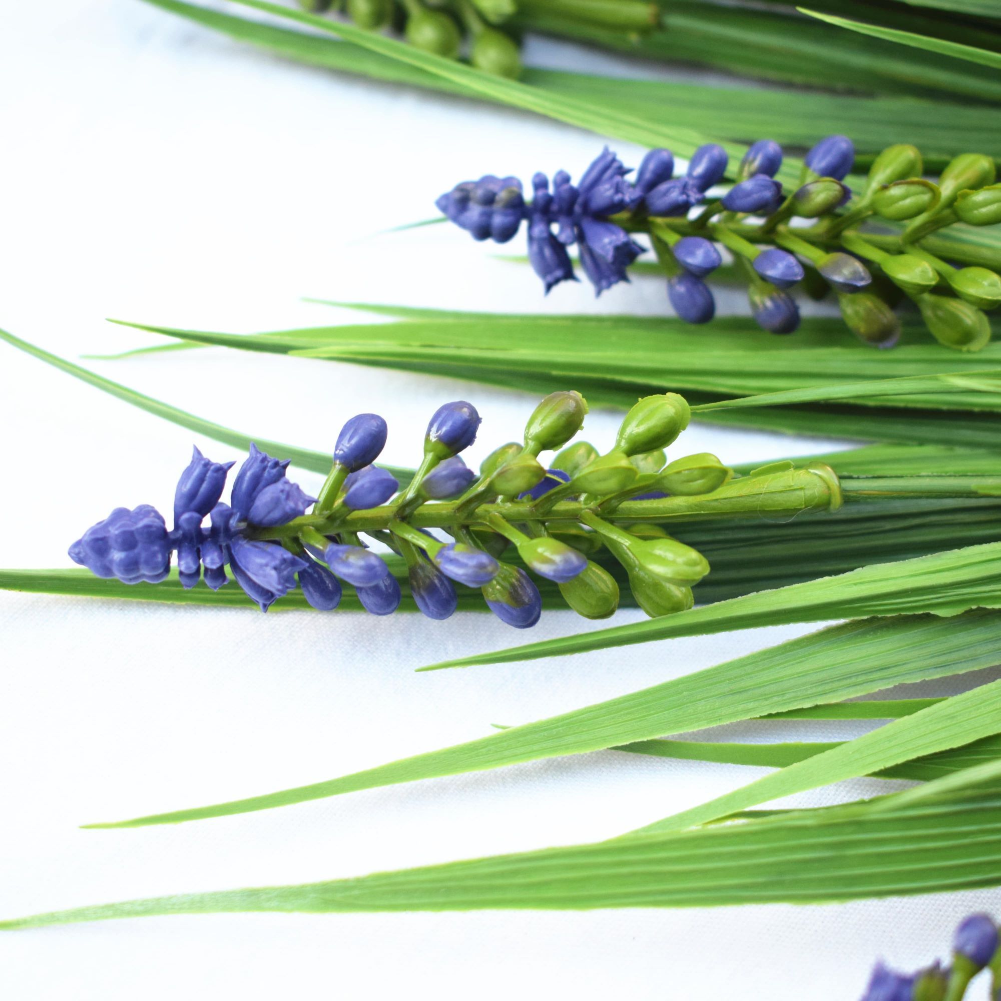 Premium Artificial English Lavender Stems - UV Resistant Faux Flowers (50cm/20
