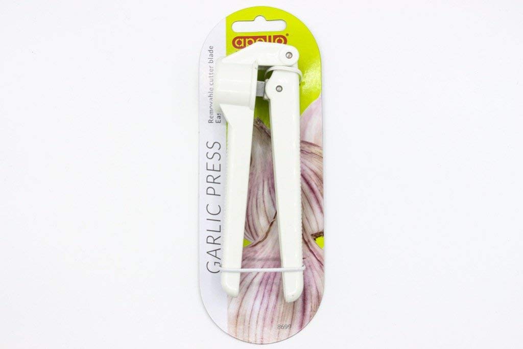 Premium Apollo Garlic Press - Heavy Duty Plastic Garlic Crusher & Mincer for Fresh Garlic Cloves - Perfect for Cooking, Baking & Meal Prep