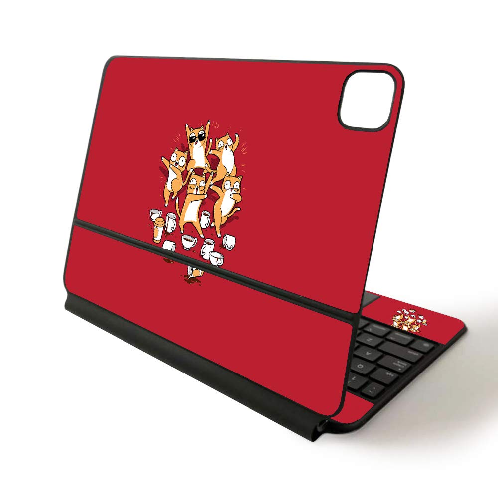 MightySkins Vinyl Skin Cover for Apple Magic Keyboard iPad Pro 11-inch (2020) - Sushi Design | Protective, Durable, Custom Decal Wrap | Perfect for Work, Travel & Personalization
