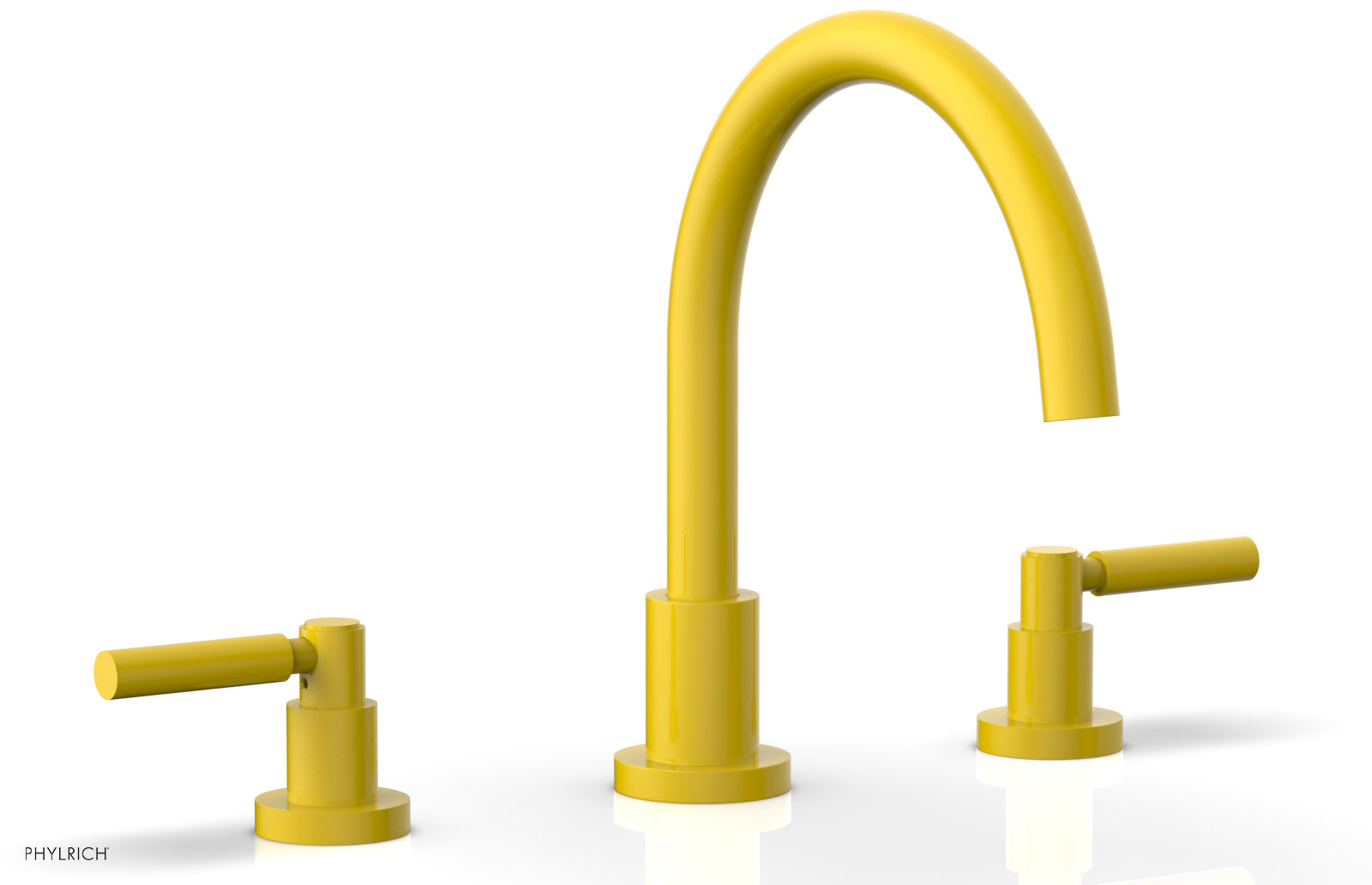 Premium Deck Tub Faucet Set with Lever Handles - D1130C Model - Perfect for Outdoor Showers, Pool Decks & Patio Installations