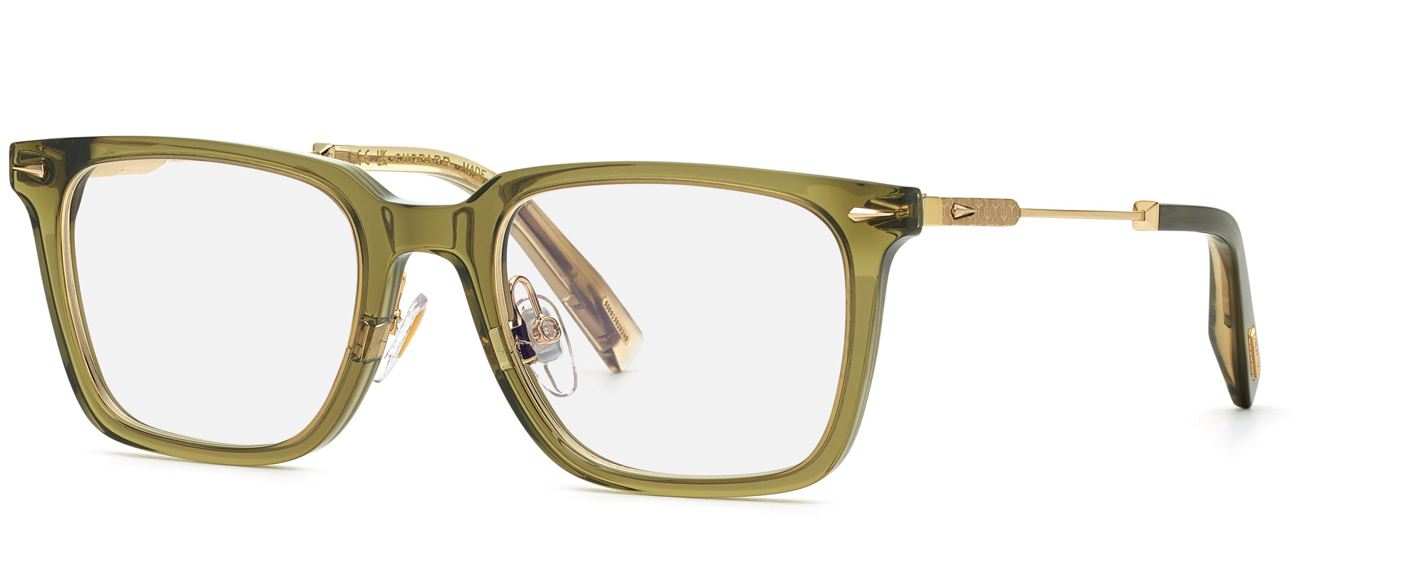 Shiny Transparent Olive Green