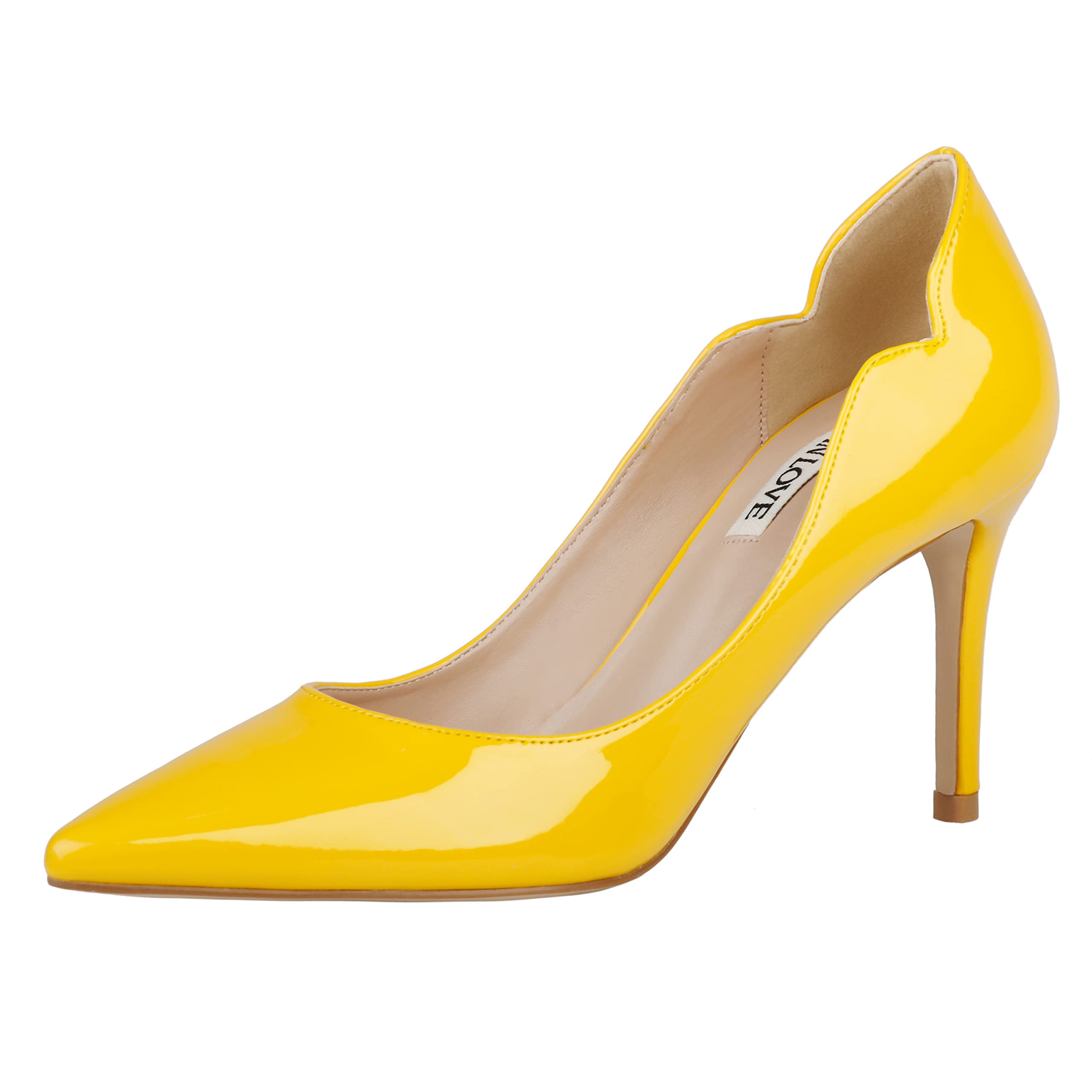 JOY IN LOVE Women's 3.5 Inch Stiletto High Heel Pointed Toe Pumps - Elegant Dress Shoes for Office, Party & Special Occasions