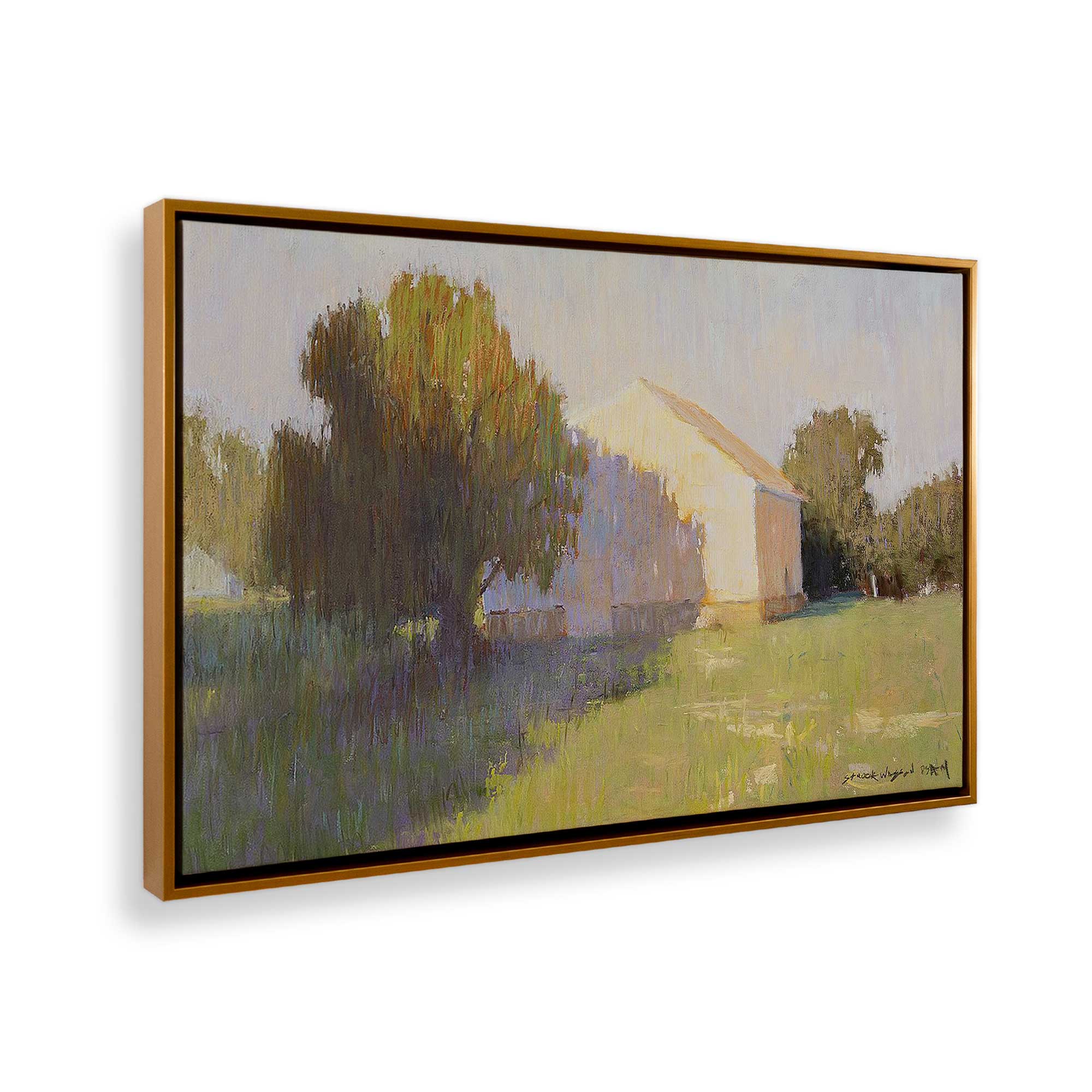 Rustic Charm Canvas Wall Art - Dawn Landscape Print for Home & Office Decor - Perfect for Living Room, Bedroom, or Gift