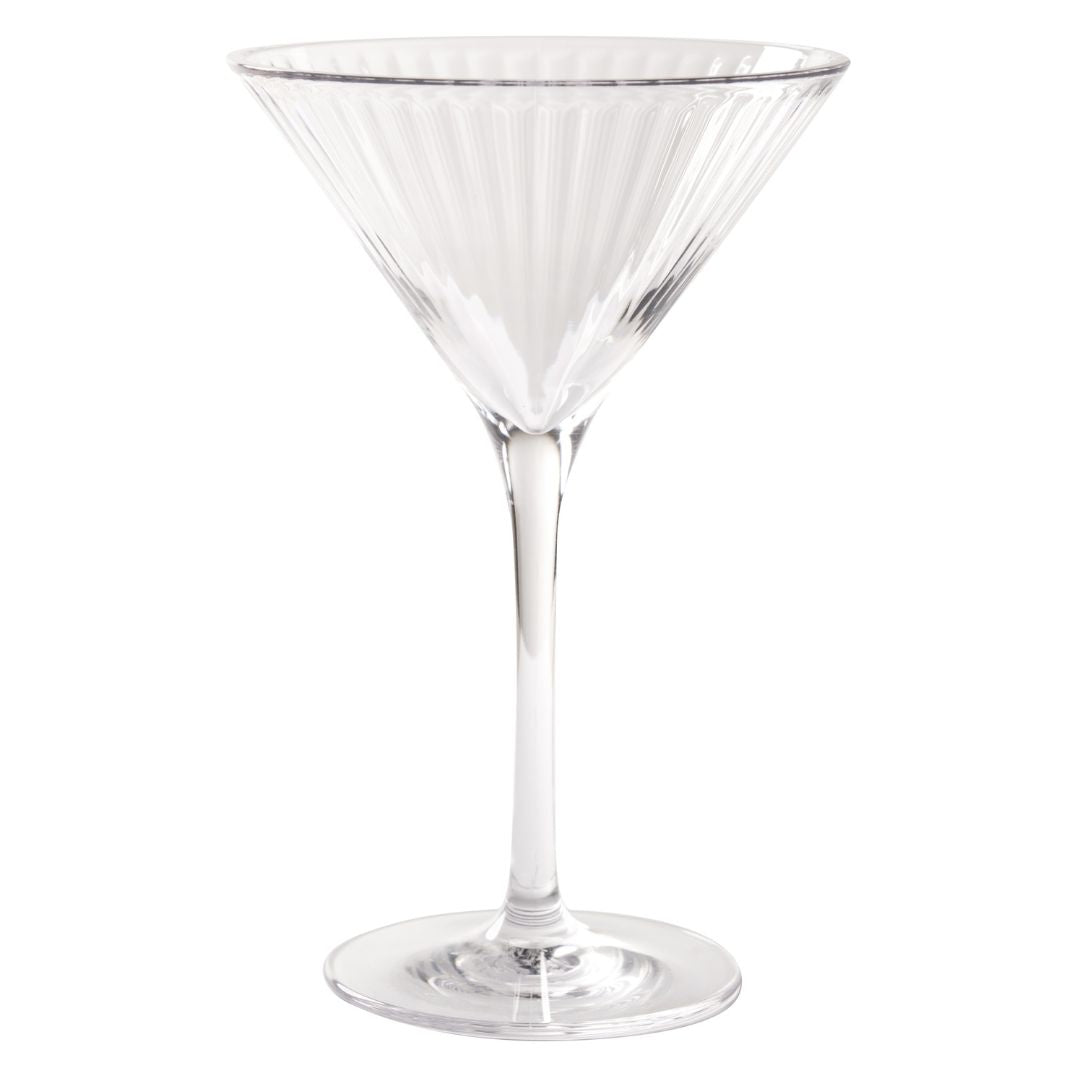 Martini Modern Clear Glass - 8 Oz Cocktail Glass Set for Elegant Home Bar & Party Entertaining