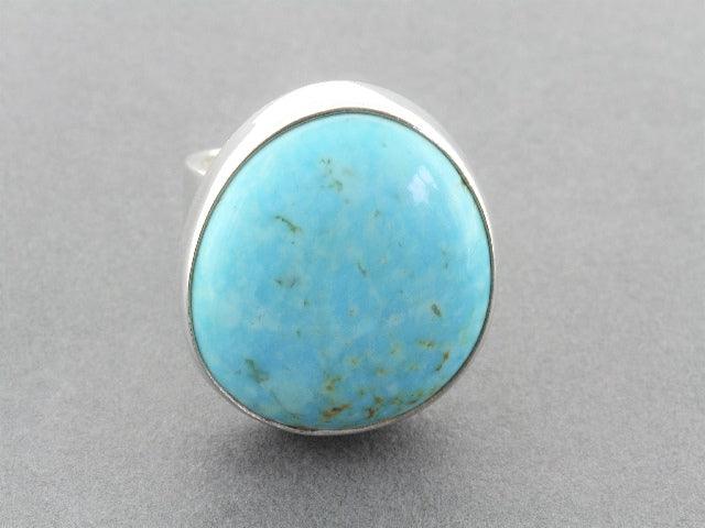 Turquoise Adjustable Ring for Women - Large Size, Handmade Boho Jewelry for Everyday Wear, Gift Giving & Special Occasions