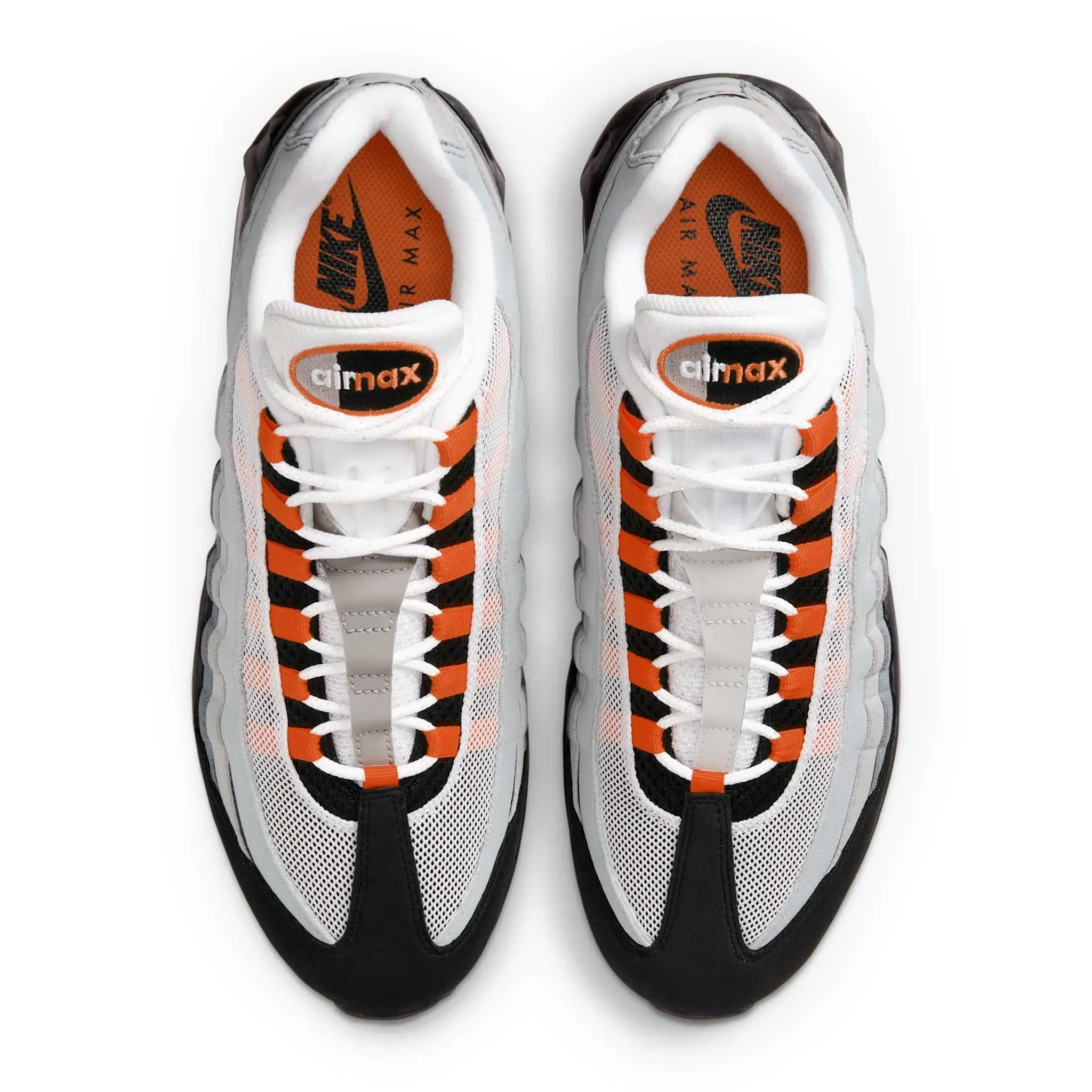 Nike Air Max 95 OG Big Bubble Bright Mandarin Sneakers (2025) - Men's Running Shoes for Jogging, Gym Workouts & Casual Streetwear Fashion