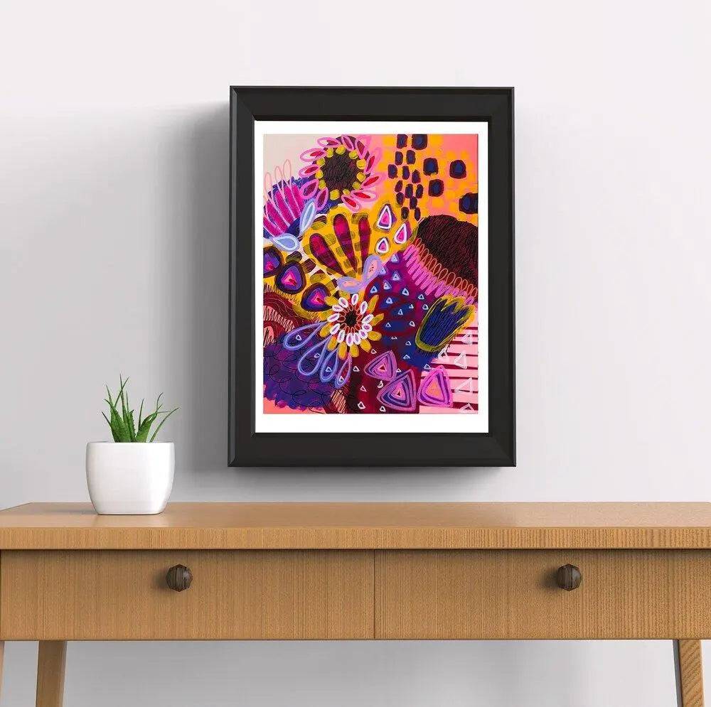 Big Banksia Modern Art Print - Australian Native Flower Wall Decor for Living Room, Bedroom & Office - Perfect for Home & Office Decor