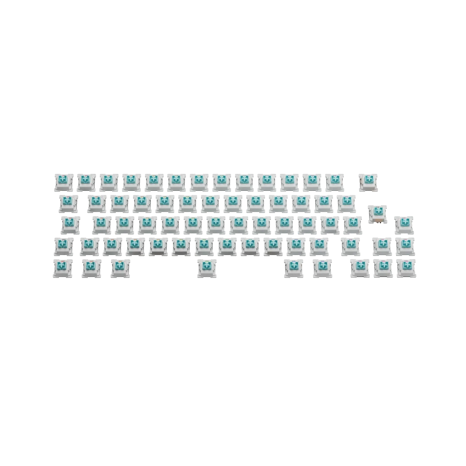Glorious Lynx Switches - Linear Mechanical Keyboard Switches for Gaming & Typing (65g Actuation, ISO Layout) - Perfect for Esports, Office Work & Mechanical Keyboards