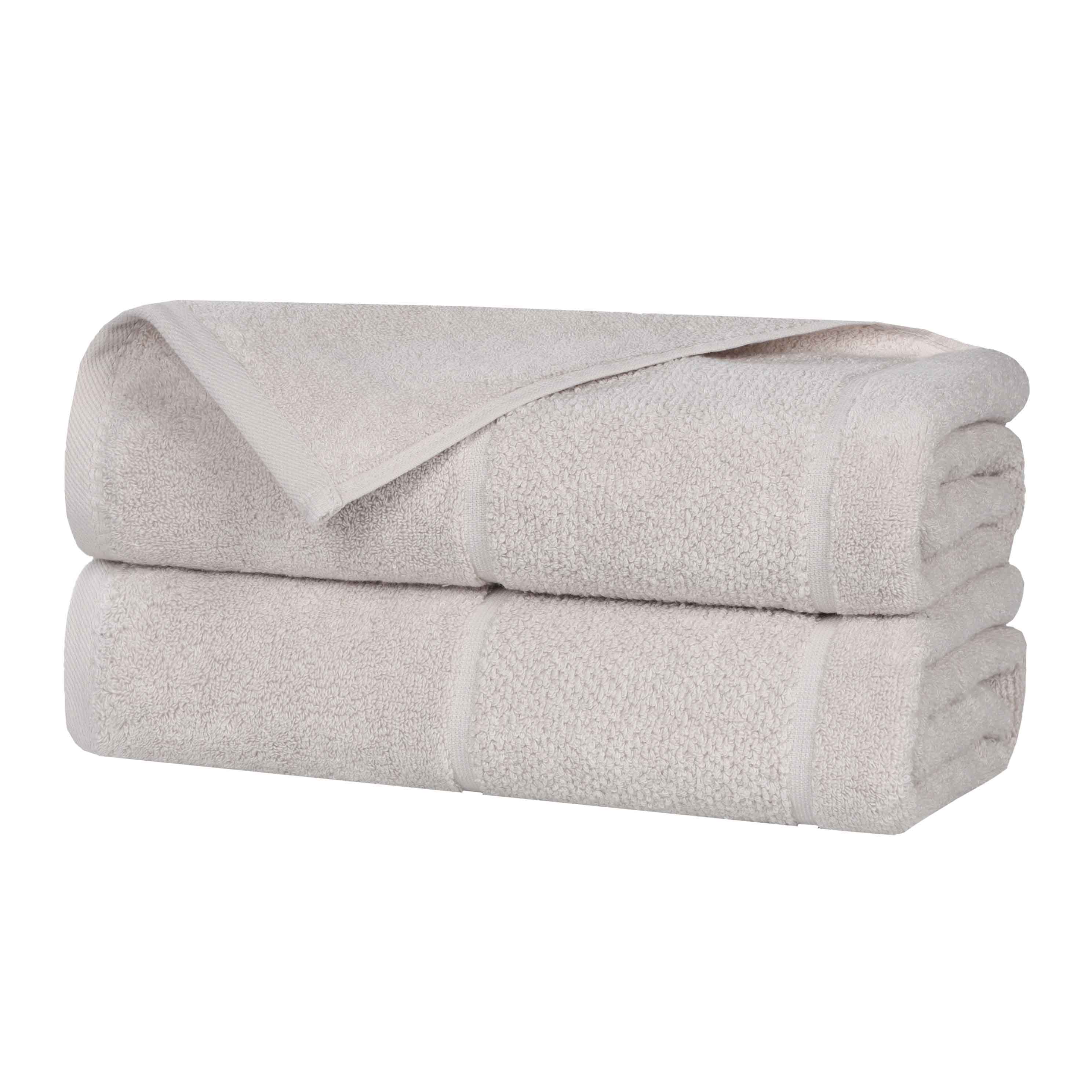 Premium Mile Smart Twist Cotton Bath Towels Set of 2 - Ultra Soft, Absorbent & Quick-Drying Luxury Bath Sheets with Broad Border - Perfect for Spa, Hotel & Home Bathroom Use