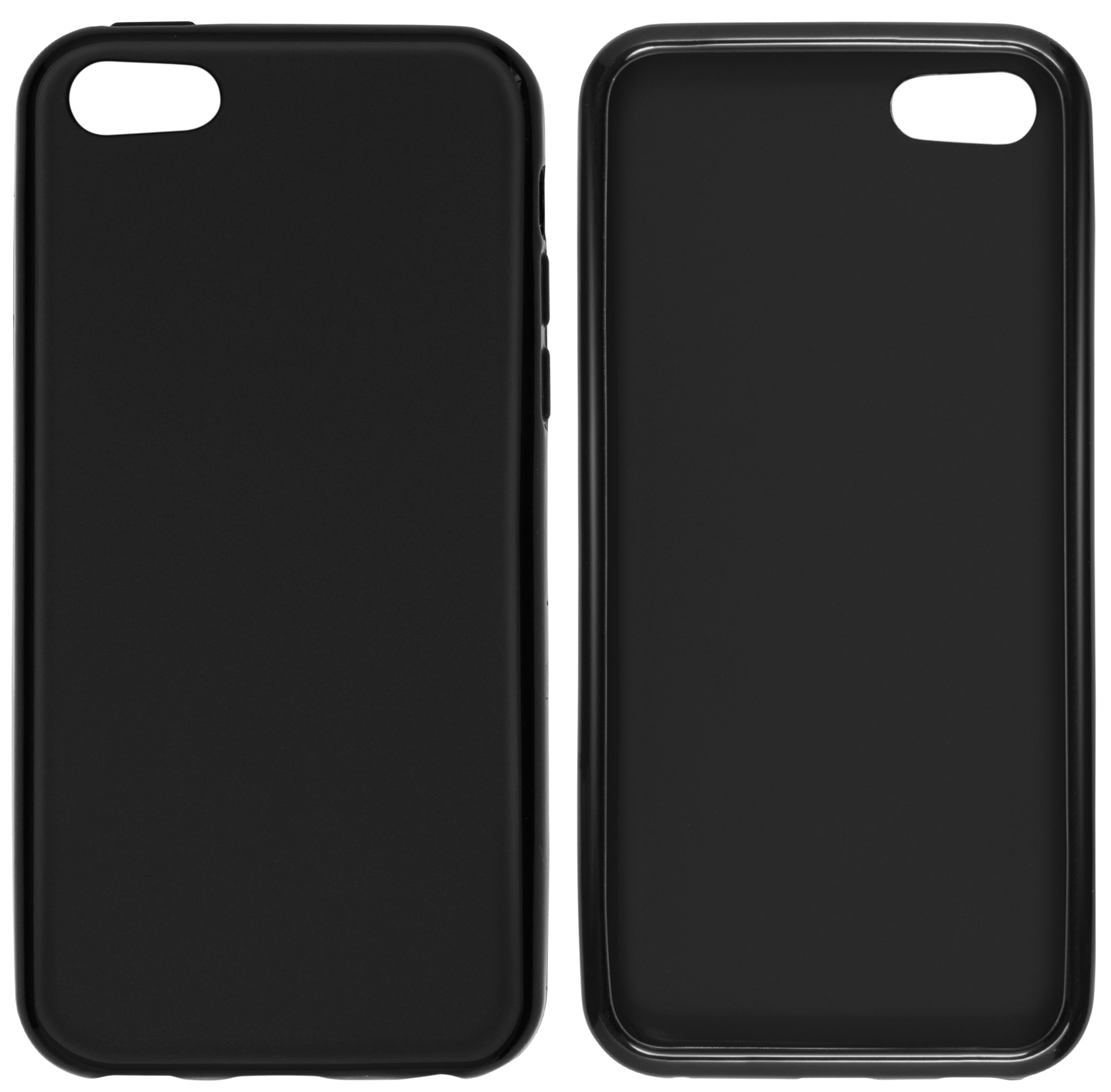 Mumbi Shockproof Matte Black Protective Case for iPhone 5 - Slim Fit, Anti-Scratch Cover with Raised Edges | Perfect for Everyday Use, Travel & Outdoor Activities