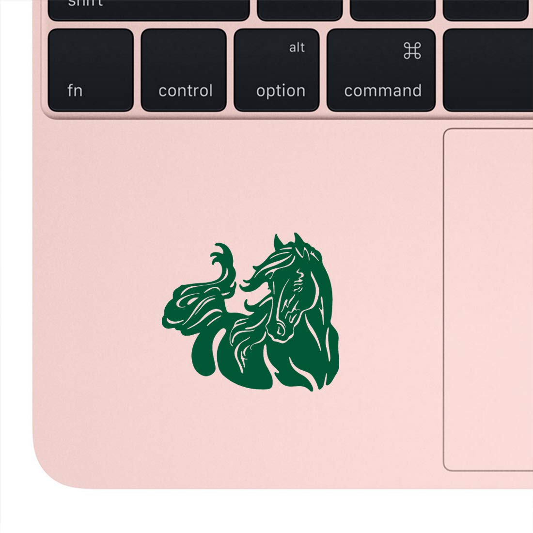 Premium Waterproof Vinyl Horse Decal Stickers (Set of 2, Green) - Durable Laptop, Phone, Helmet & Car Window Decals for Home, Office & Outdoor Decor