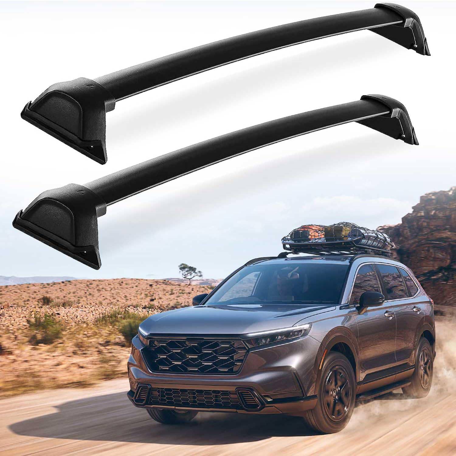 2023-2025 Honda CR-V 4DR Roof Rack Cross Bars - Heavy Duty Aluminum Cargo Carrier for SUV - Perfect for Road Trips, Camping & Outdoor Adventures