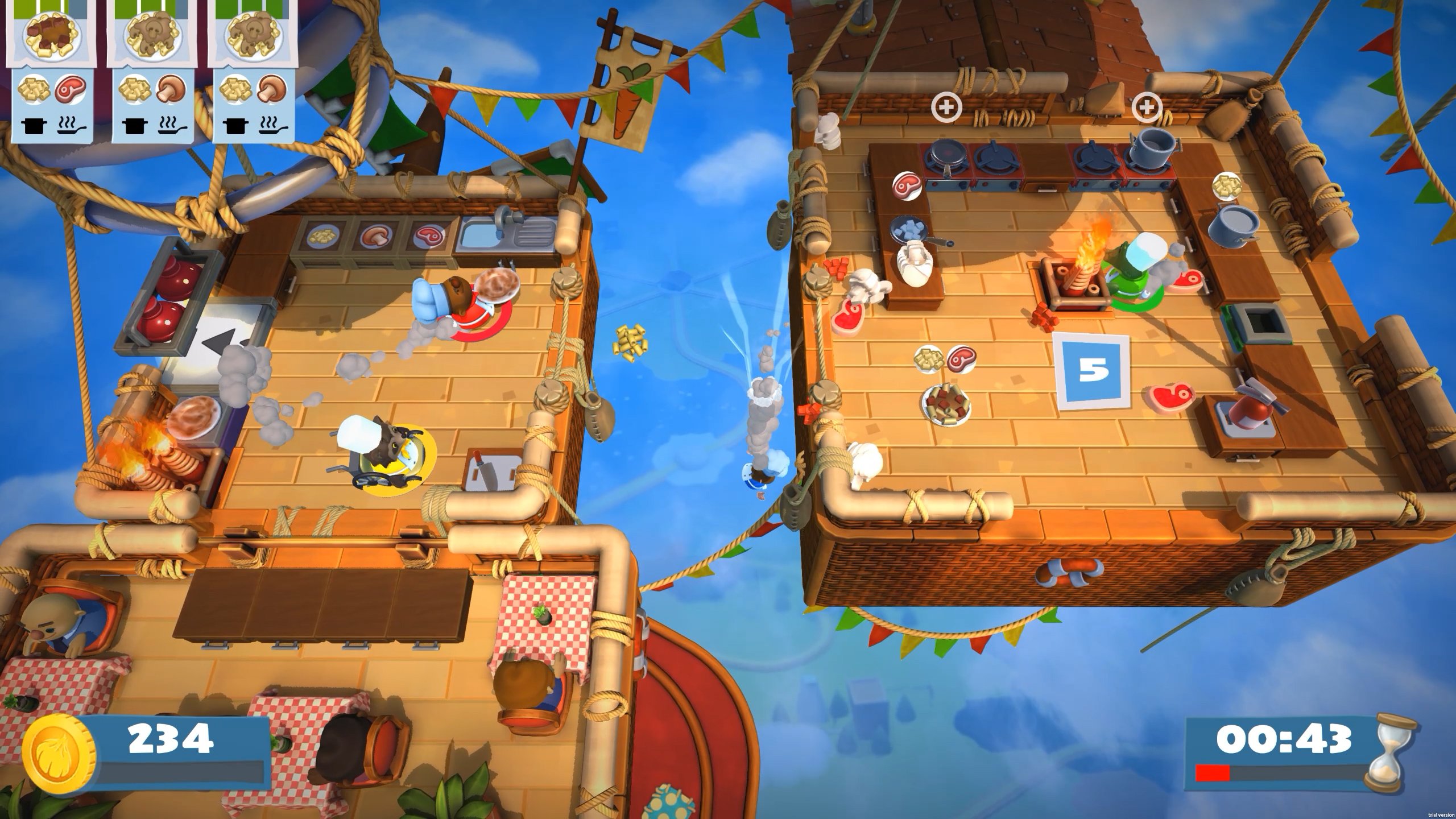 Overcooked! & Overcooked! 2 Bundle for Nintendo Switch - Fun Multiplayer Cooking Game for Parties & Family Game Nights