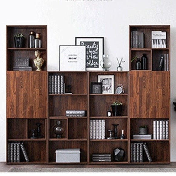 Christina NEW YORK HILTON Scandinavian Style Solid Hardwood Bookcase Display Shelf - Perfect for Living Room, Bedroom, Office & Library Storage