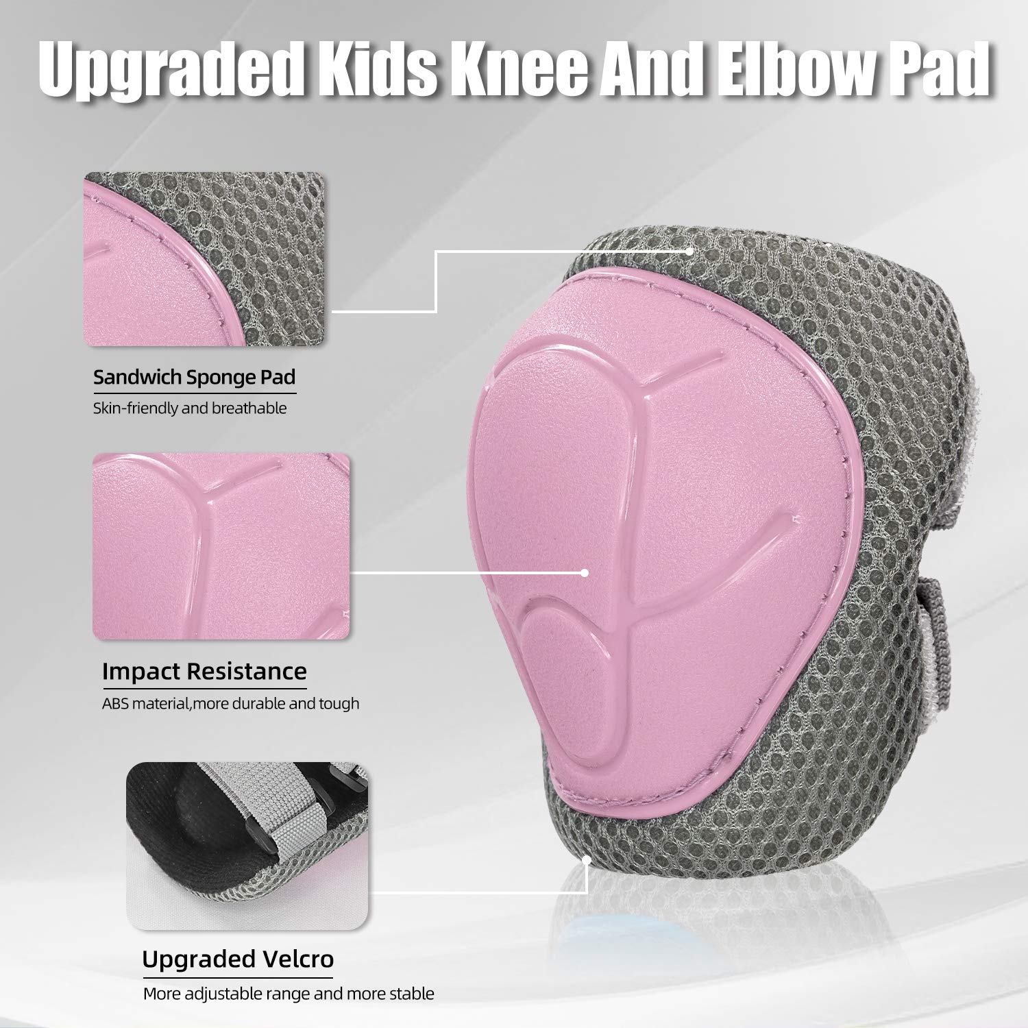 Kids Bike Helmet & Protective Gear Set (Knee/Elbow/Wrist Pads) for Boys & Girls Ages 3-14 - Ideal for Biking, Skateboarding, Scootering & Rollerblading Safety