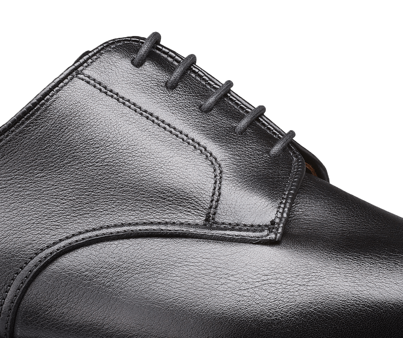 Premium Grasmere Black Milled Calf Leather Shoes - Handcrafted Dress Shoes for Men | Formal & Business Occasions, Office Wear, Weddings & Special Events